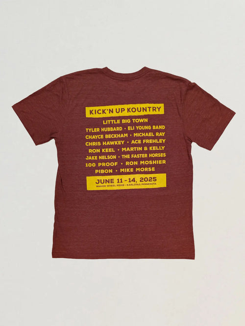 2025 Lineup Vintage Tee - Chili