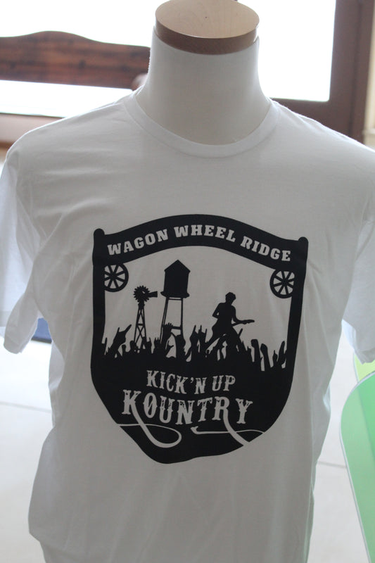 KICK'N UP KOUNTRY WHITE T-SHIRT