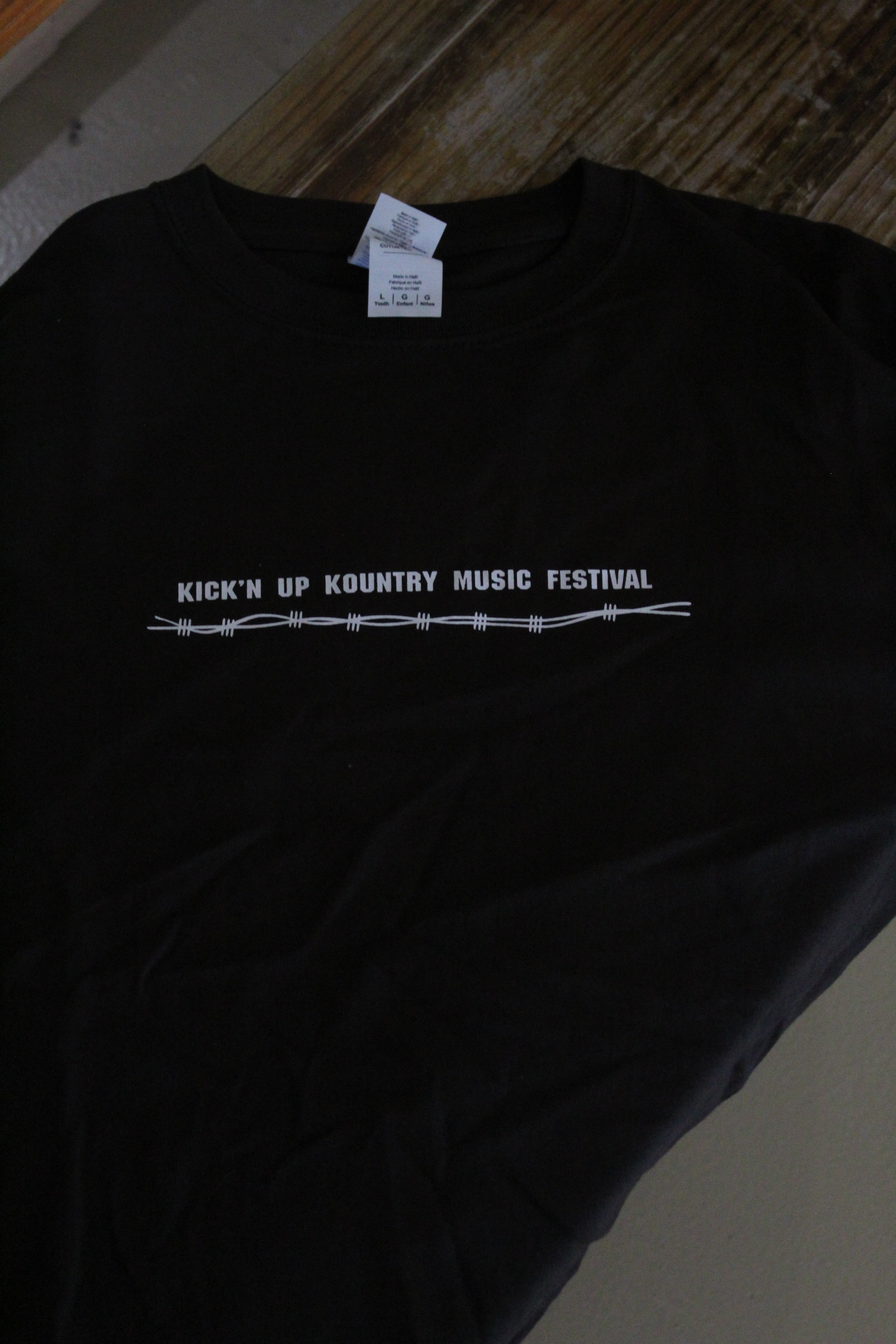 KICK'N UP KOUNTRY T-SHIRT - YOUTH - BLACK