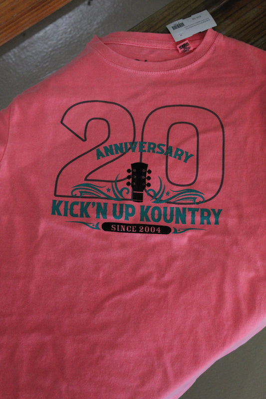 20TH ANNIVERSARY ARTIST SHIRT - KIDS - CORAL