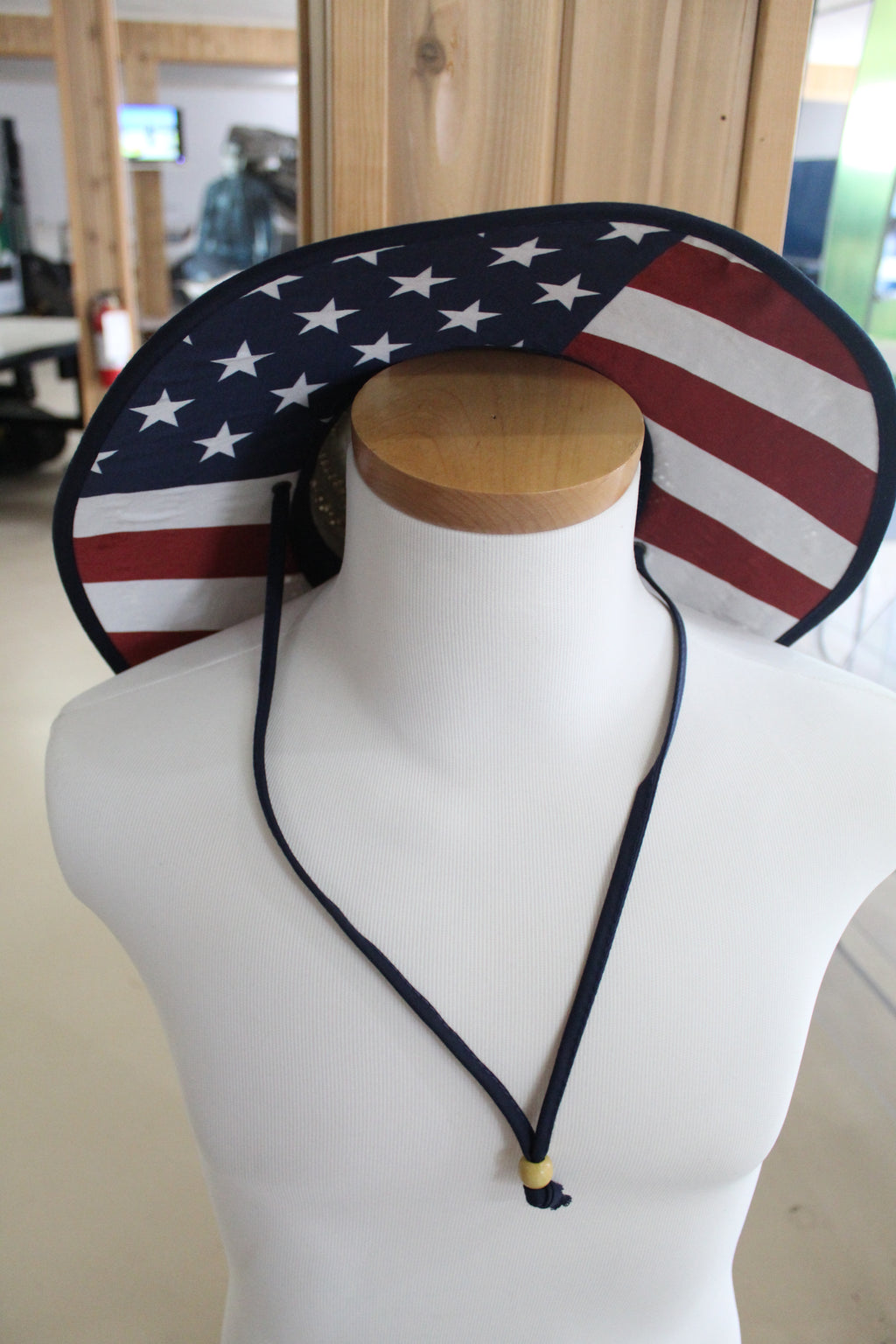 STRAW HAT - AMERICAN FLAG