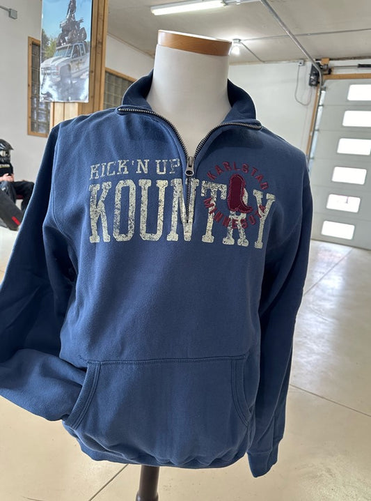 KICK'N UP KOUNTRY HALF ZIP - NAVY