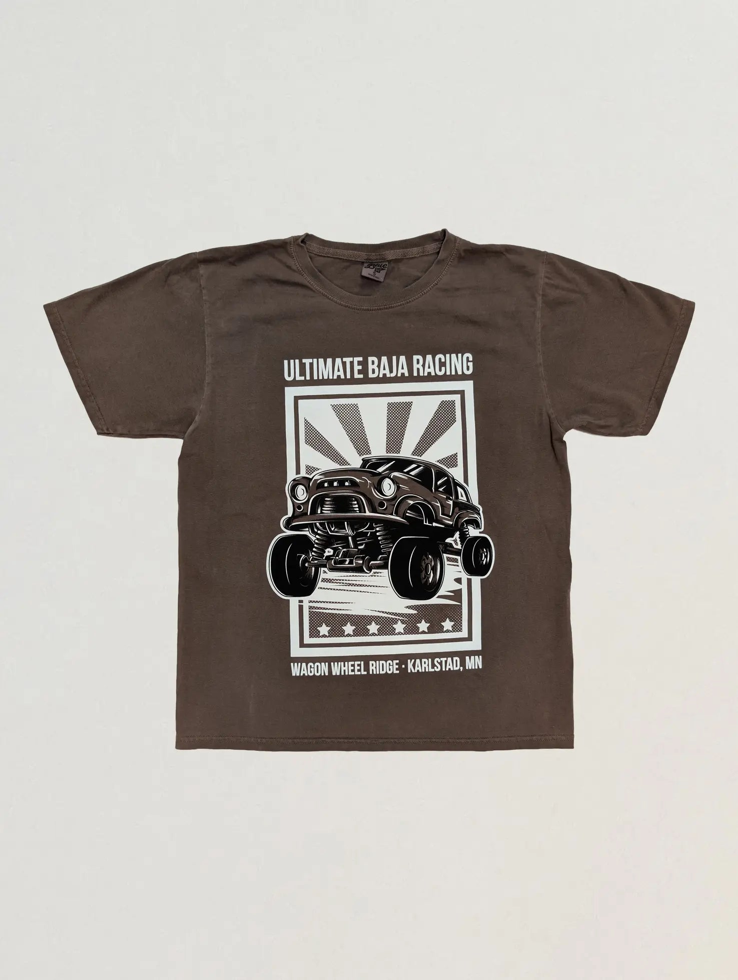 Ultimate Baja Racing Poster Tee - Coffee