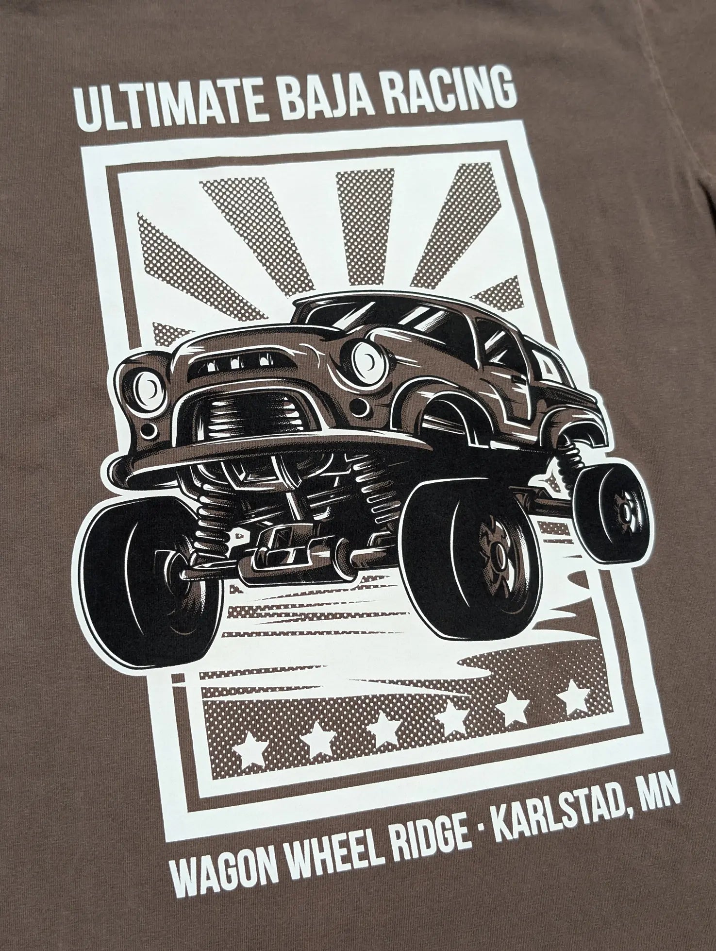 Ultimate Baja Racing Poster Tee - Coffee